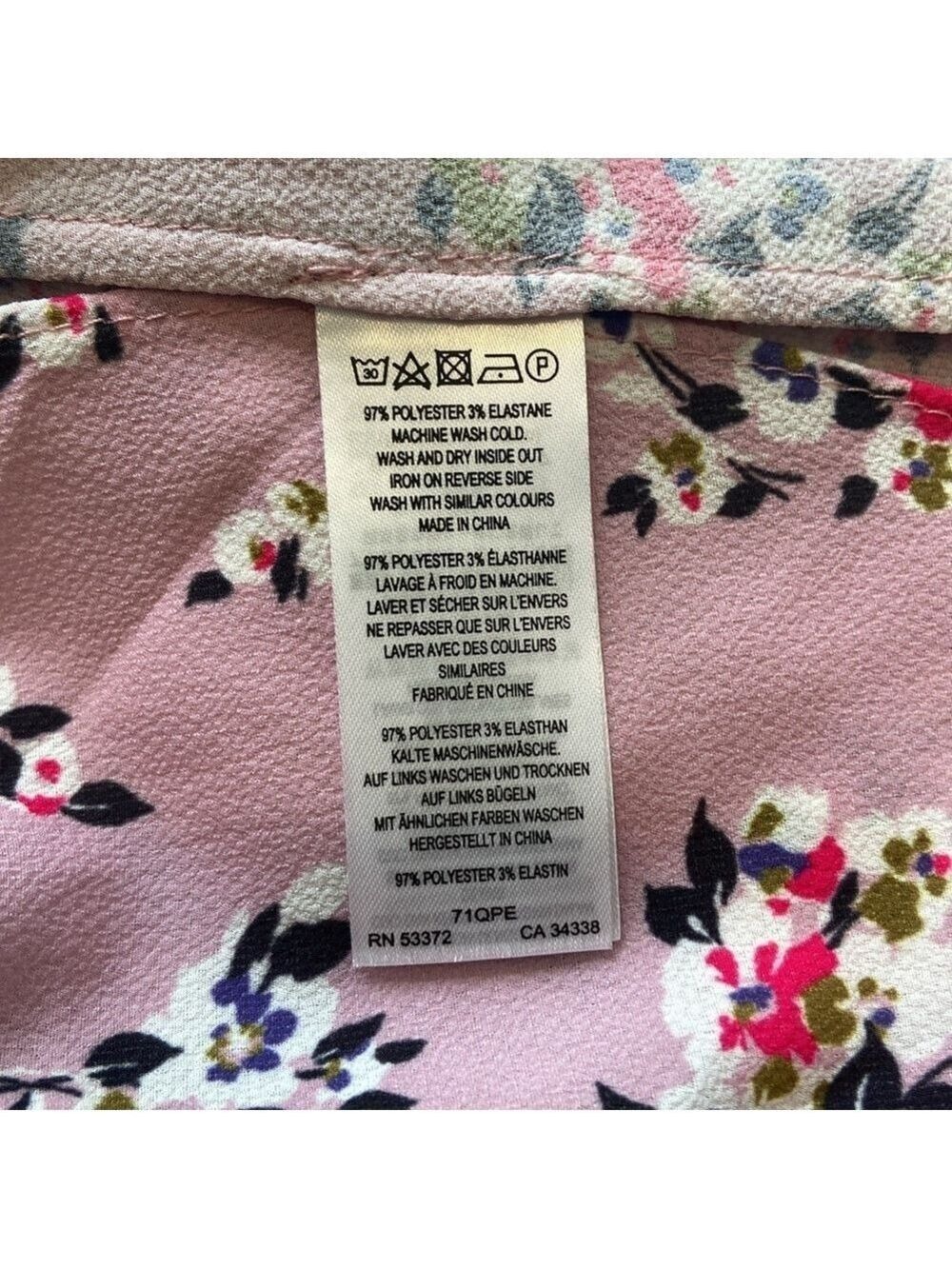 NWT French Connection River Daisy Verona Ruffled Mini Dress in Mauve Mist Floral - Picture 6 of 7